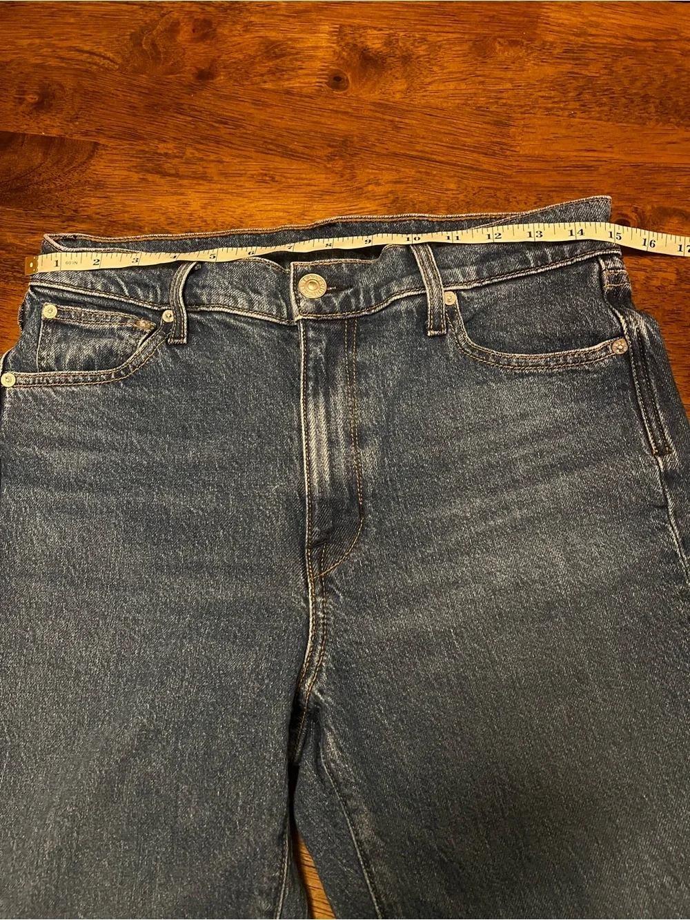 AYR The Lala Jeans Straight Leg True Story Medium Wash Womens 29S Minimalist
